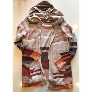 Aztec pattern hooded sweater